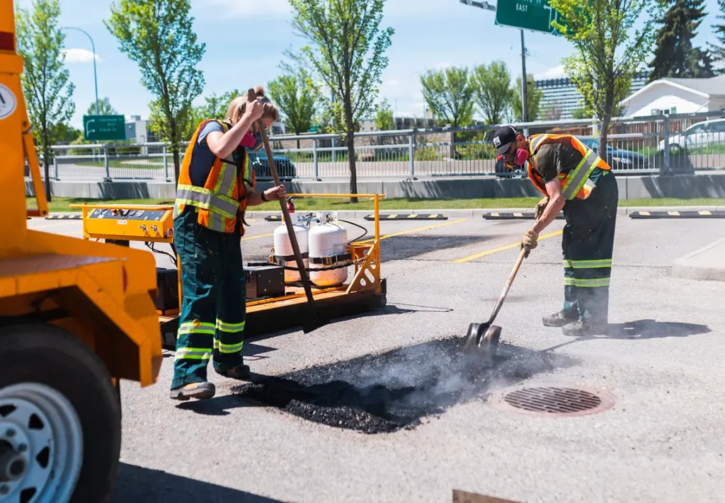 asphalt repair with bitumen 60/70