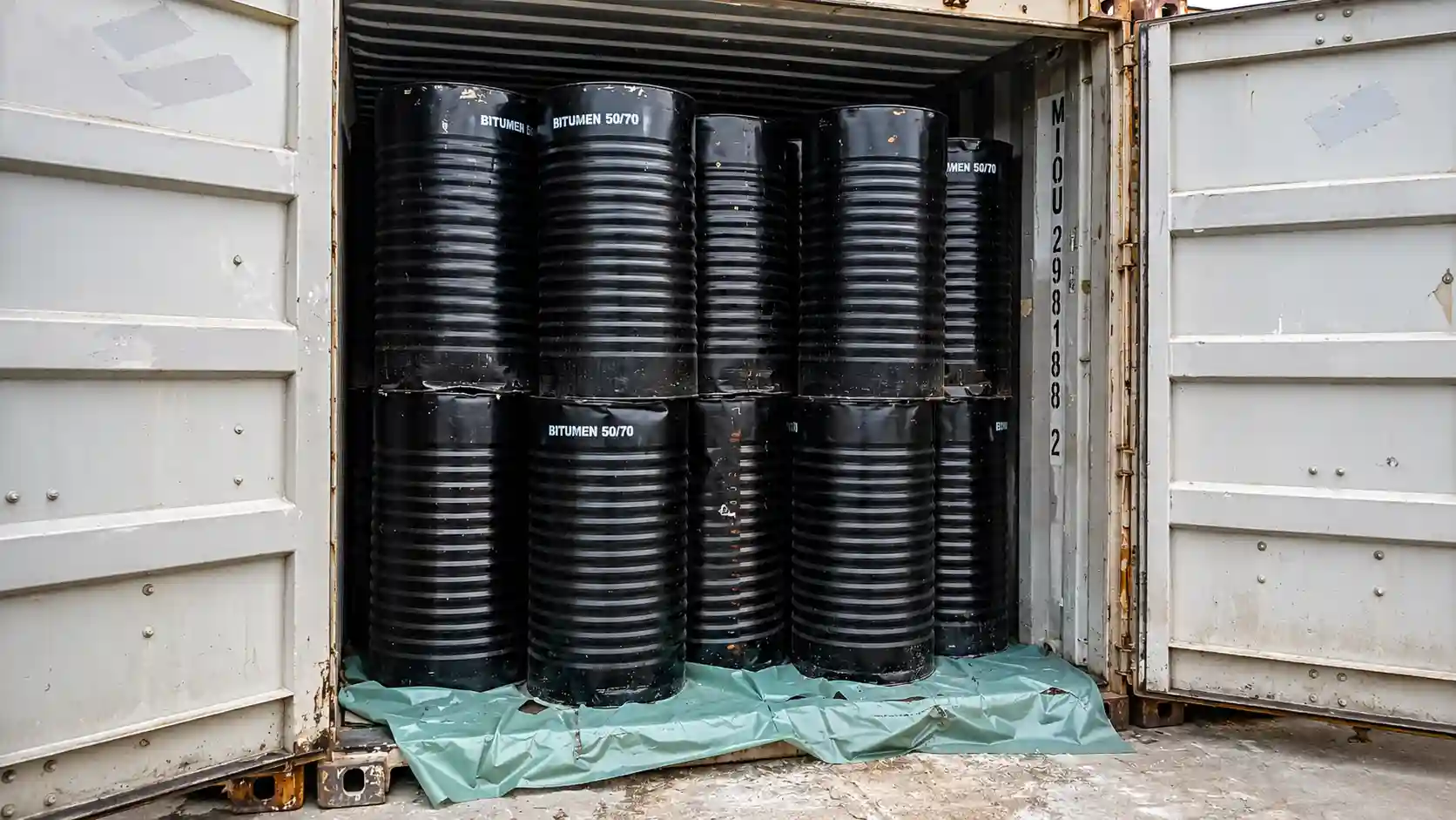 Bitumen 50/70 in Drum in Container